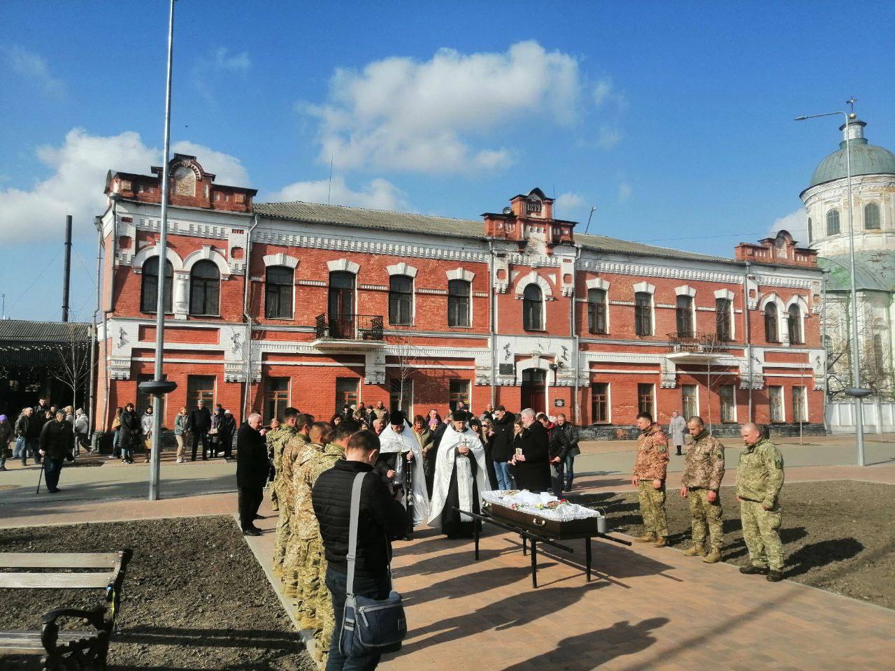 Прощання із солдатом Миколою ЦИБОЮ у Ніжині