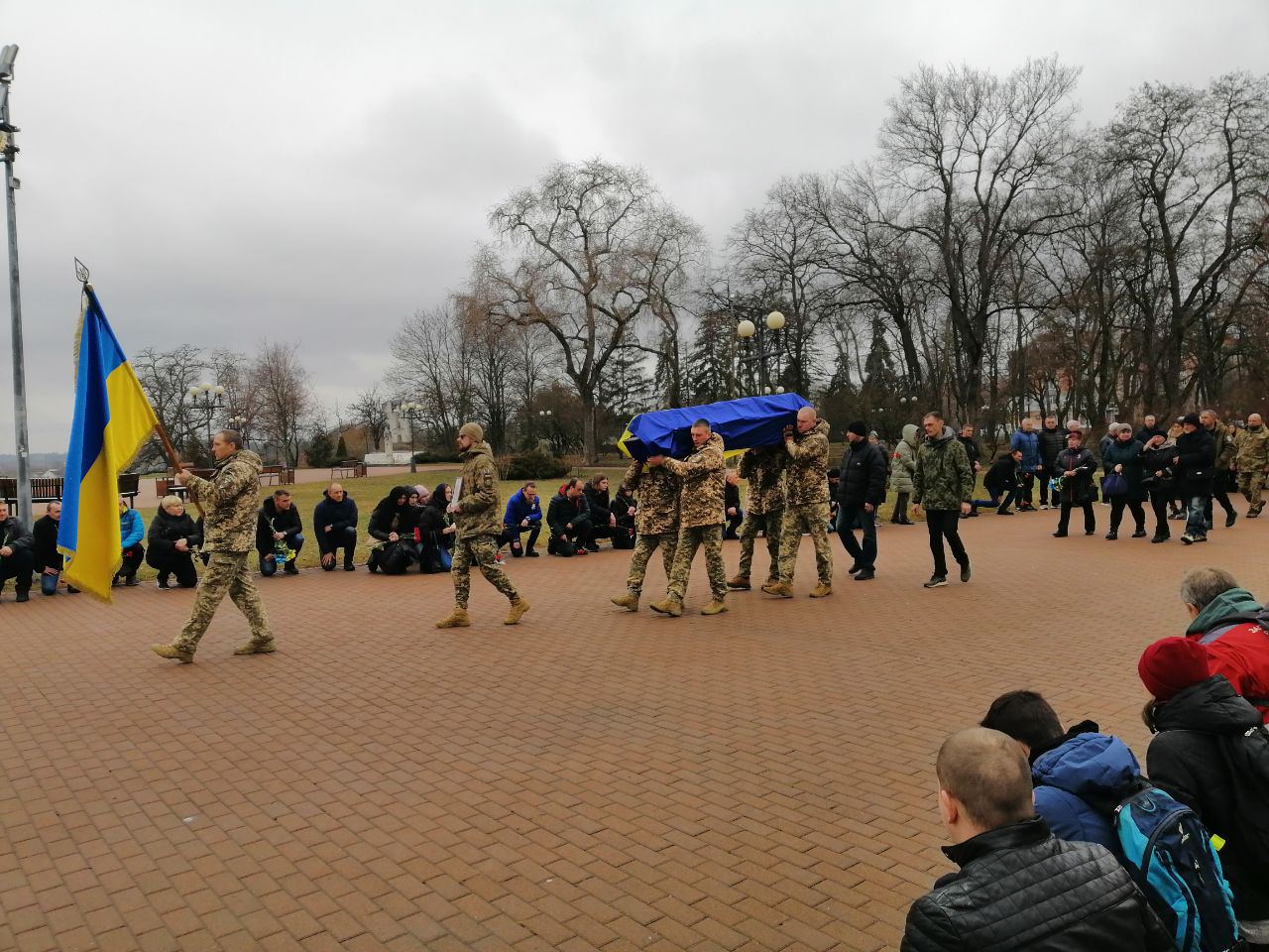 Прощання із солдатом Олексієм БИЧКОМ у Чернігові