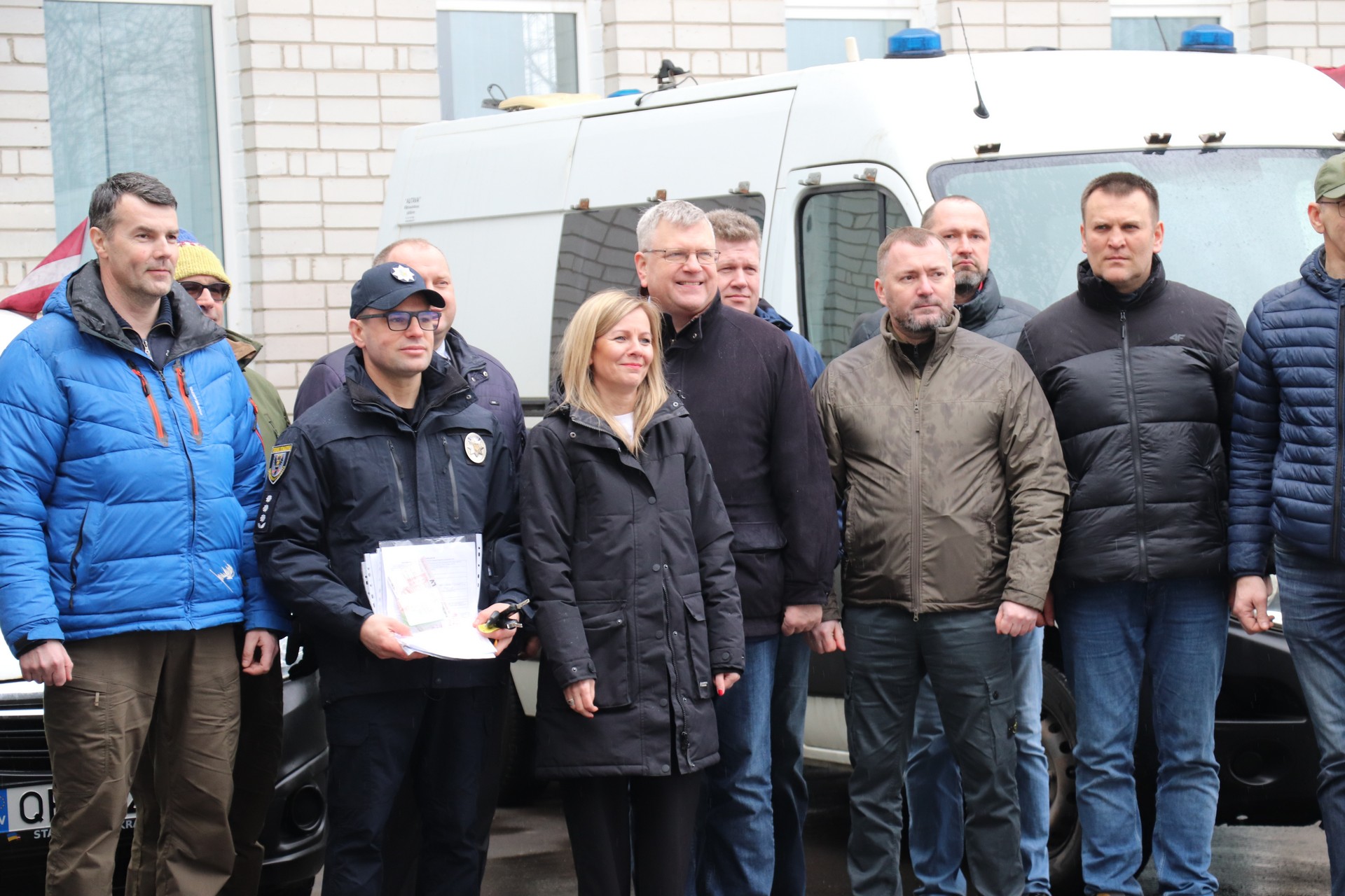 Під час передачі авто Нацполіції, Чернігівщина, березень 20224 року