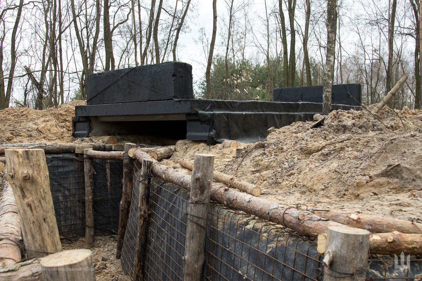 Будівництво фортифікацій на Чернігівщині. Березень 2024 року