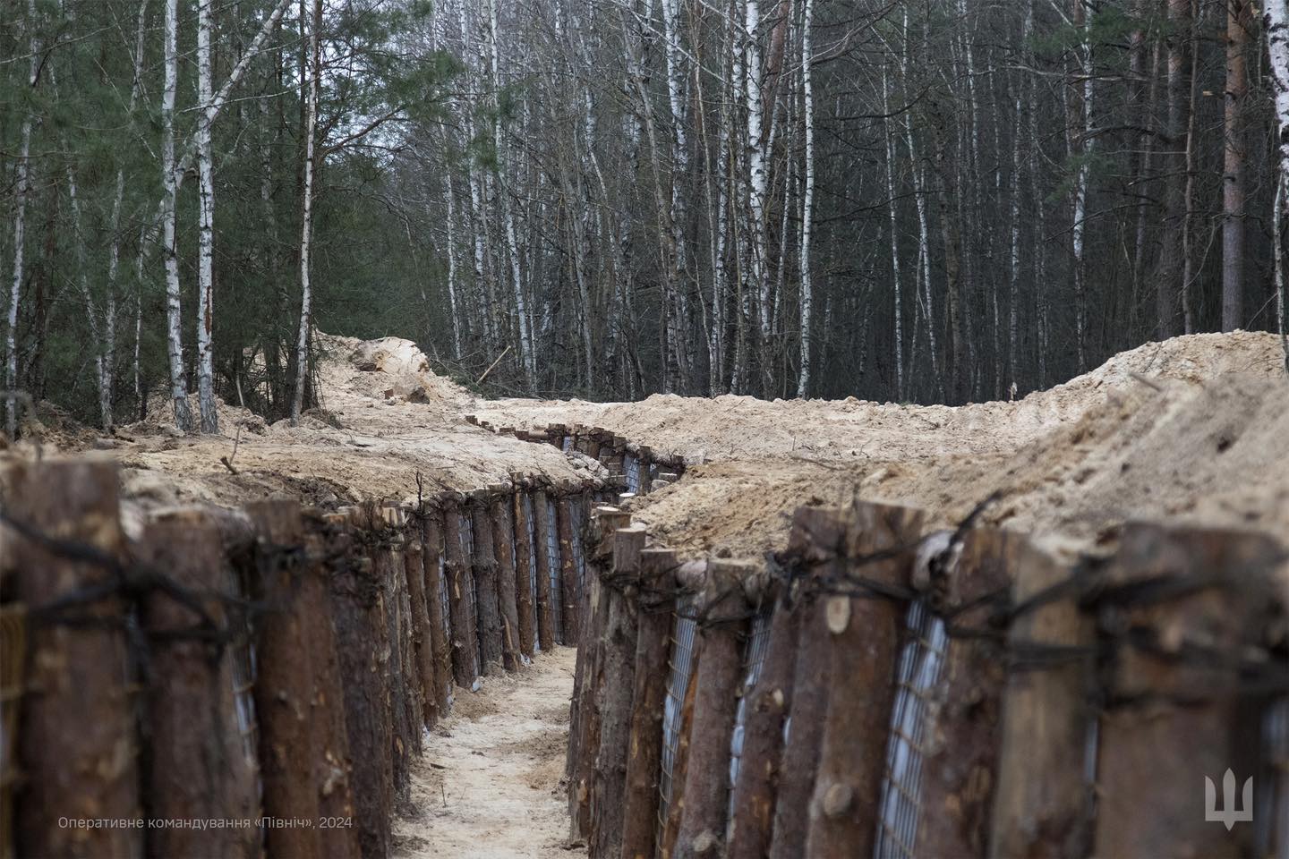 Будівництво фортифікацій на Чернігівщині. Березень 2024 року