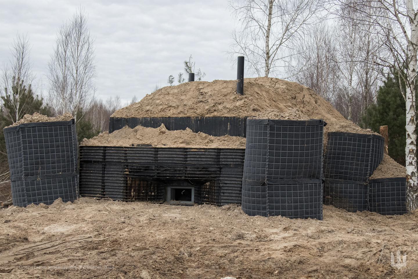 Будівництво фортифікацій на Чернігівщині. Березень 2024 року