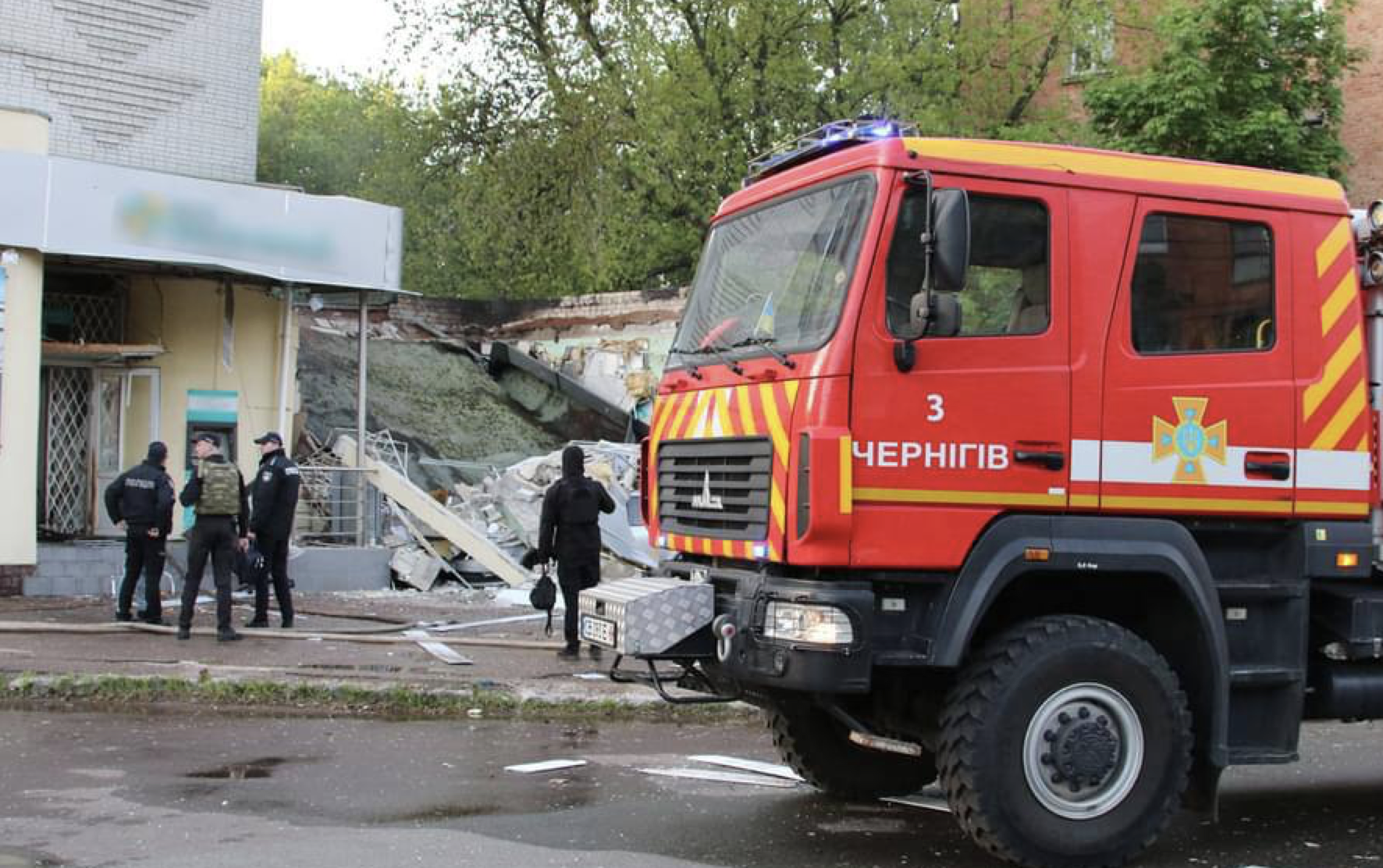 У Чернігові вибух у приміщенні банку