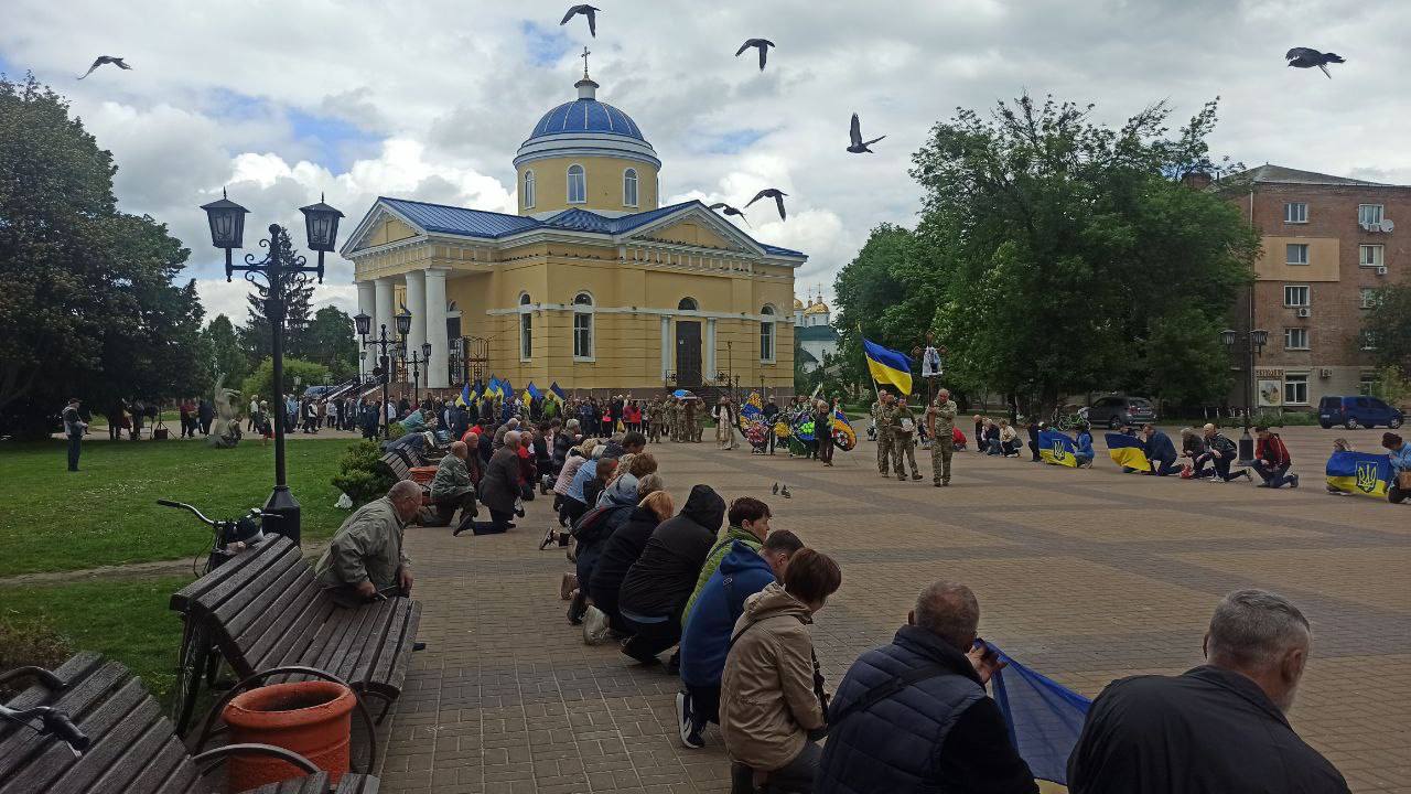 Прощання із Павлом Овешко у Прилуках