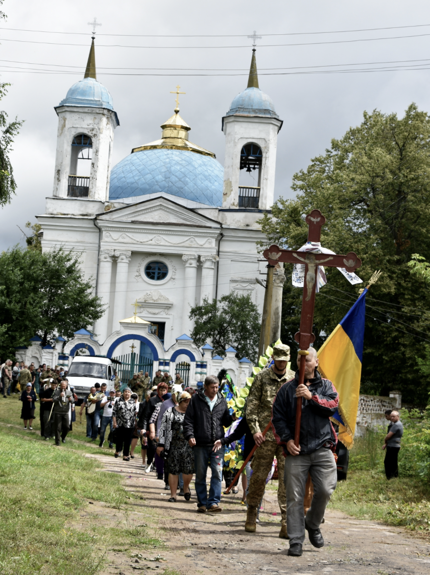Прощання із Андрієм Мельником у Коропській громаді