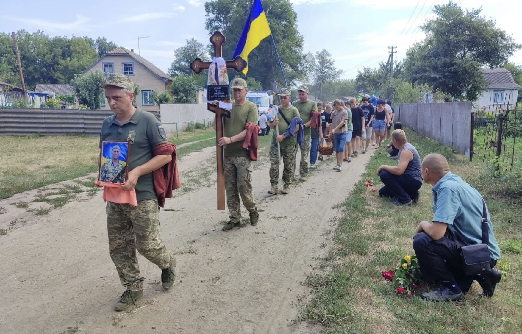 Прощання із Артемом ВОЛОШИНИМ у Талалаївський громаді