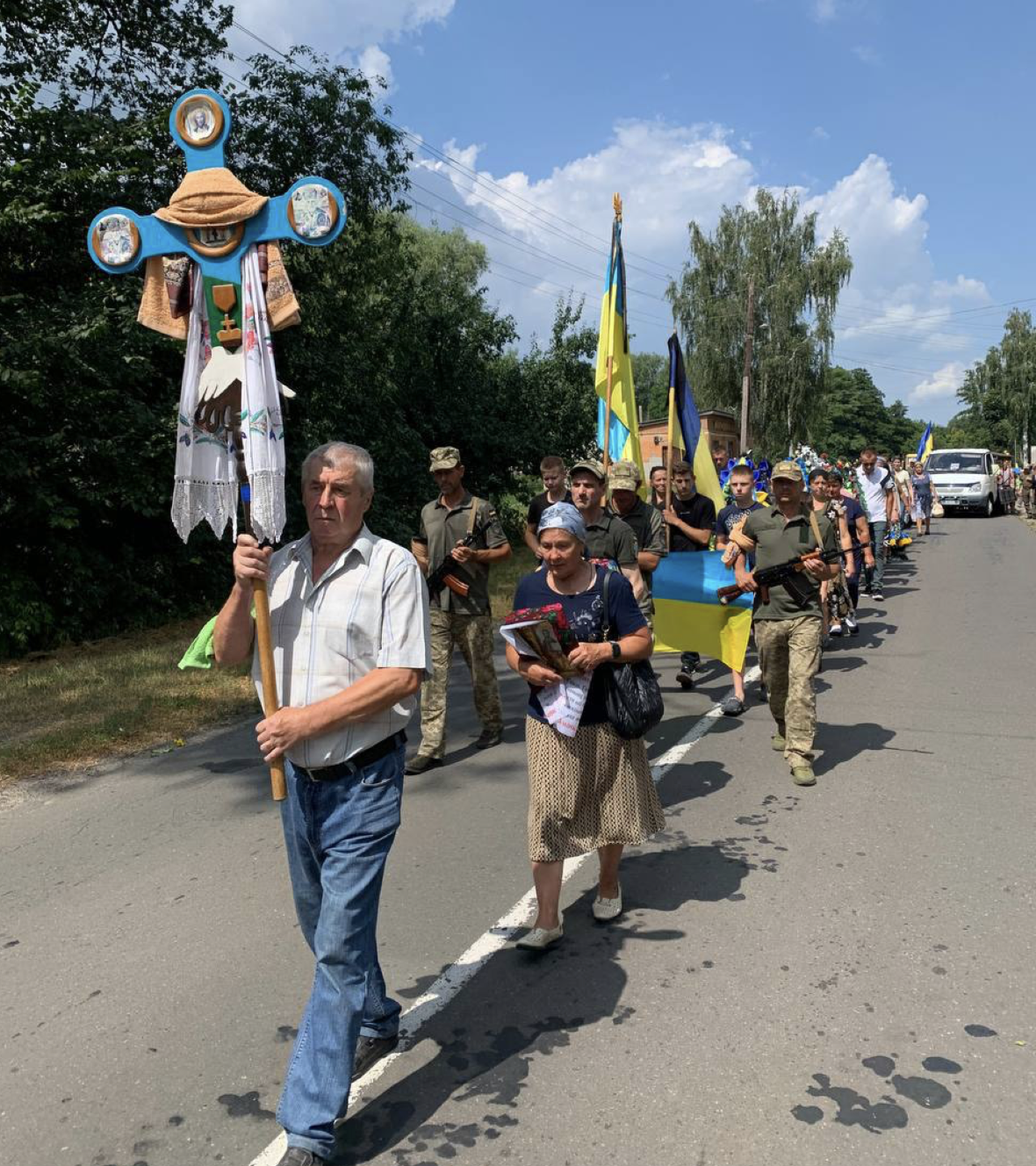 Прощання із Віталієм БУШИЛЕНКО у Бобровицькій громаді