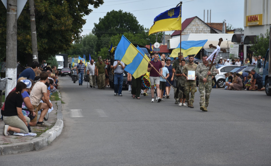 Прощання із Олександром ЮХНО у Носівський громаді