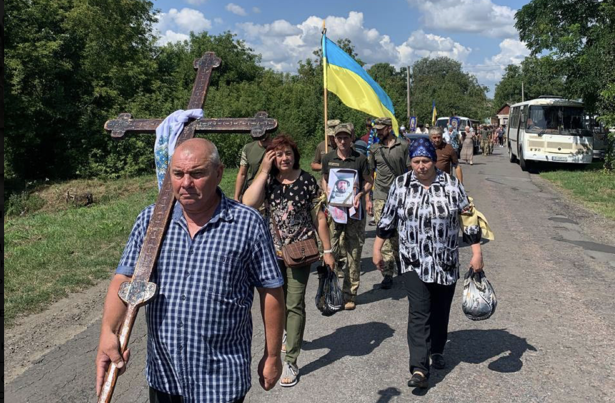 Прощання із Ігорем Сорокою у Бобровицький громаді