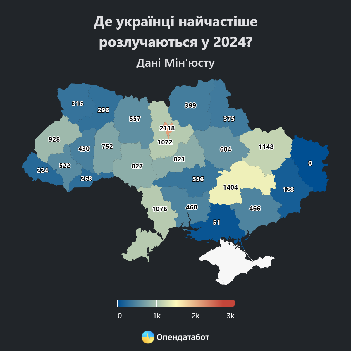 На Чернігівщині кожен четвертий-пʼятий шлюб закінчується розлученням 