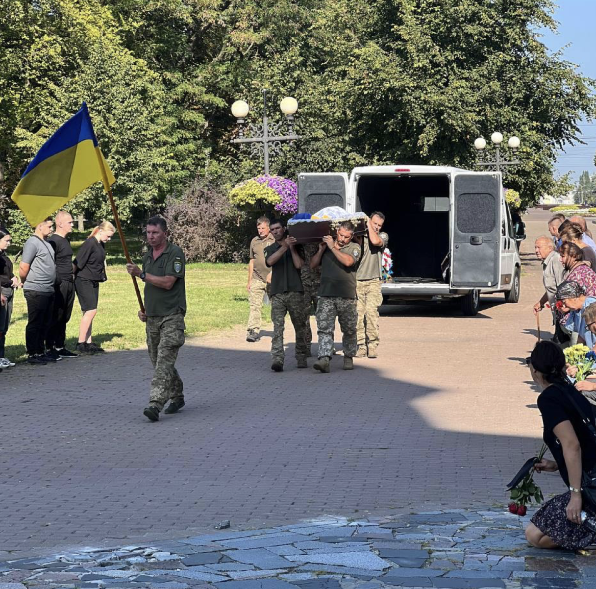 Прощання із солдатом Андрієм Пойдою у Чернігові