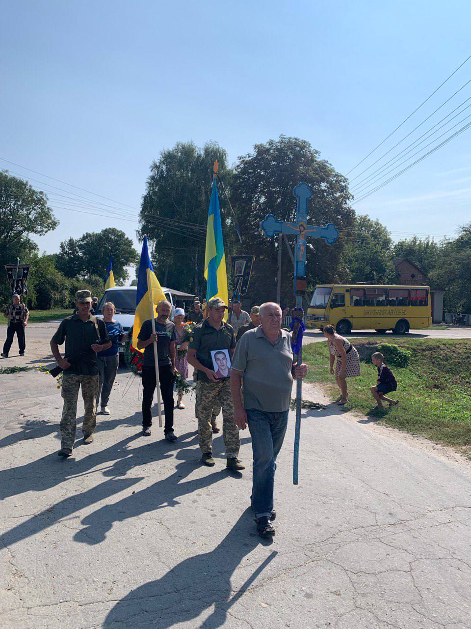 Прощання із Миколою ПОЛЕГЕНЬКОМ у Бобровицькій громаді