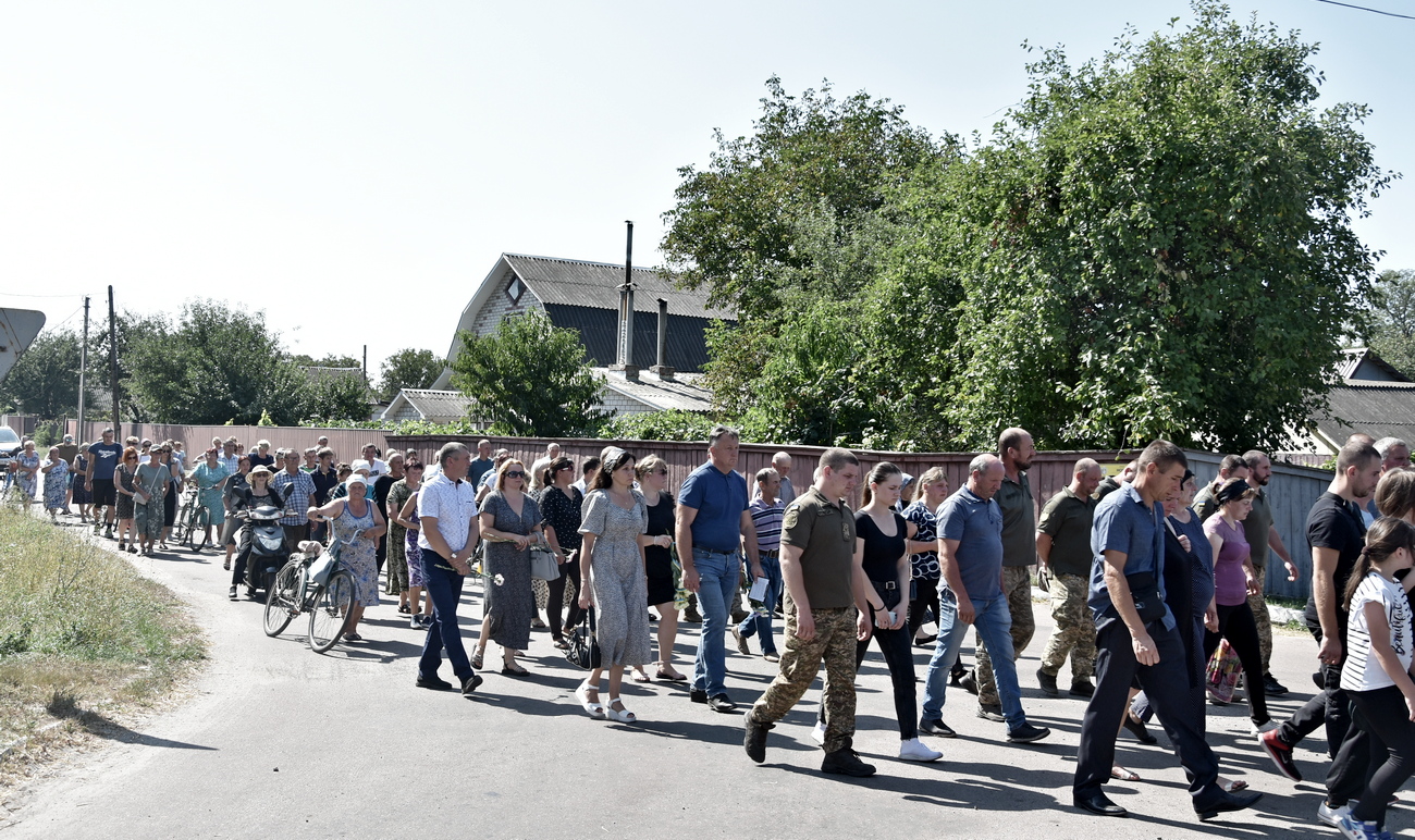 Прощання із Романом Нестеренком у Коропській громаді