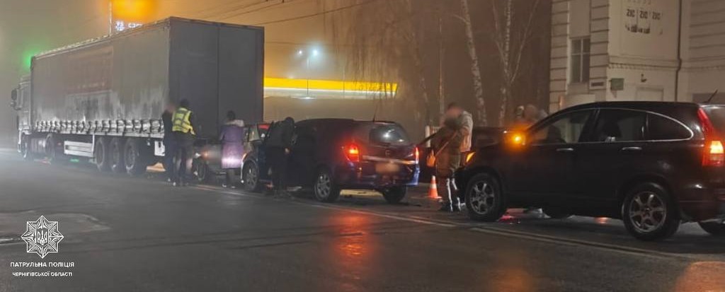 П'яний водій Honda спровокував масштабне ДТП у Чернігові