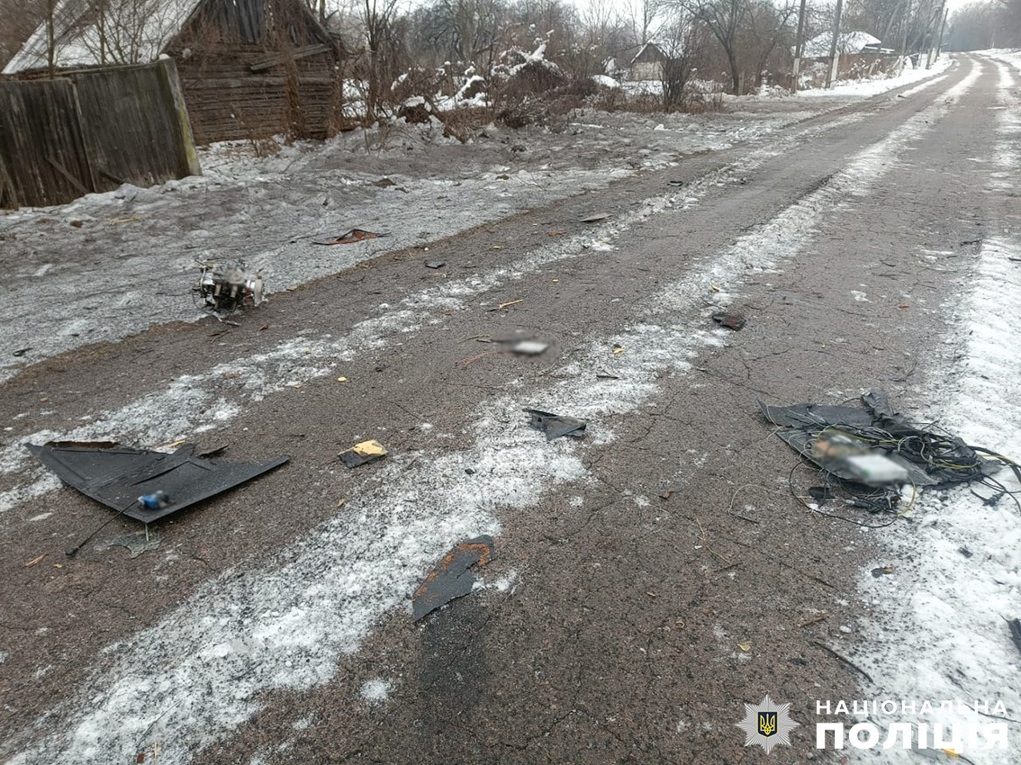 В село на Чернігівщині прилетів ворожий дрон 