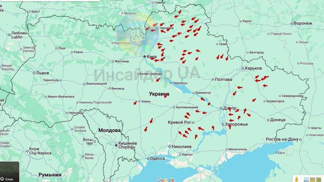 Рекордна кількість дронів за ніч 22-23 лютого: є збиття на Чернігівщині