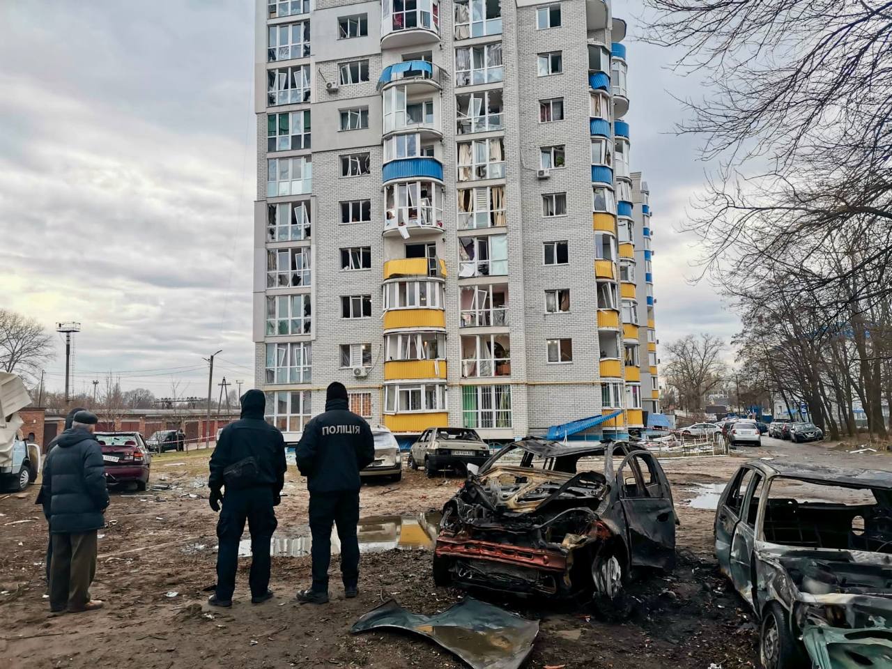 Чернігів після нічної атаки "шахедів". 15 березня 2025 року