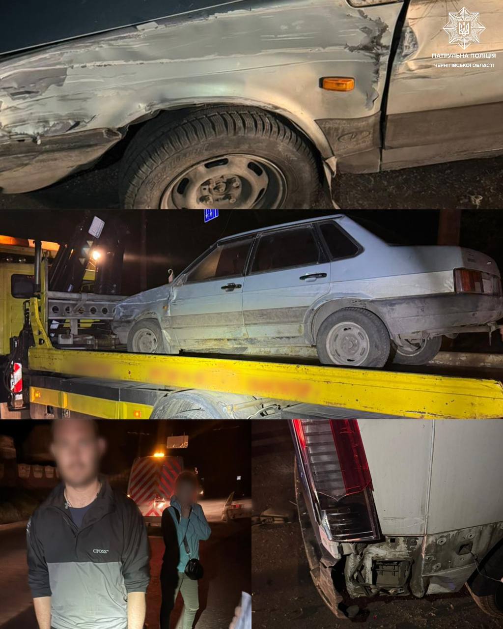 У Чернігові нетверезий водій утік з місця аварії