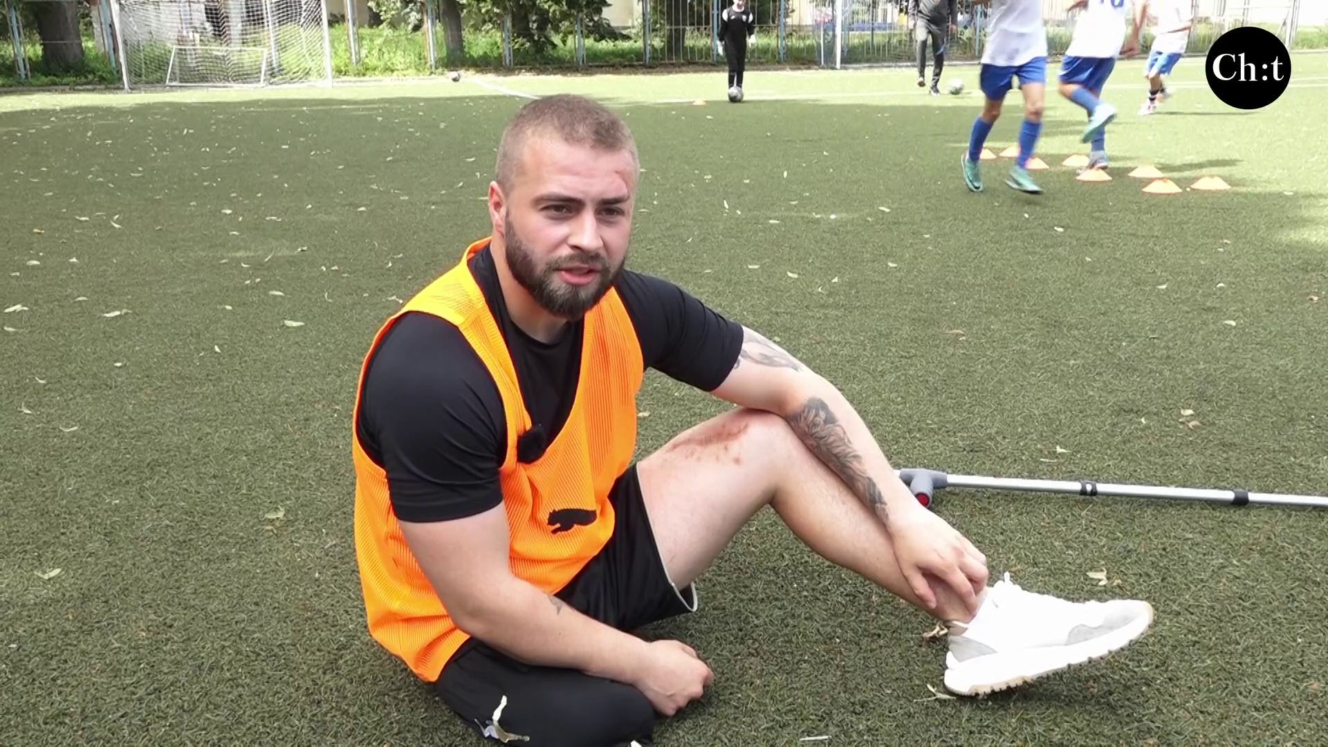 Дмитро, учасник команди з ампфутболу