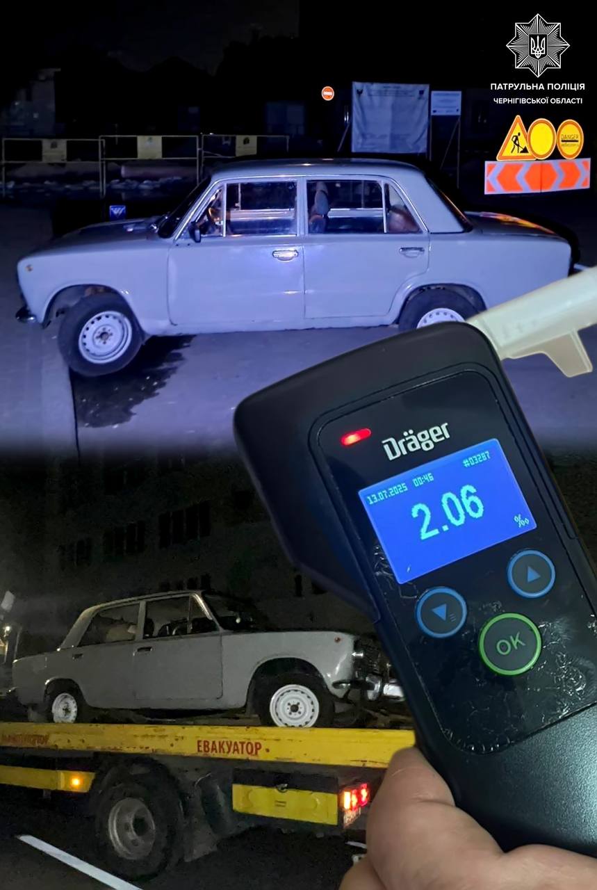 П'яний водій тікав від поліції в Чернігові