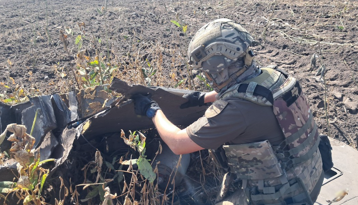 Вибухотехніки Чернігівщини знешкодили бойові частини ворожих БПЛА у двох районах