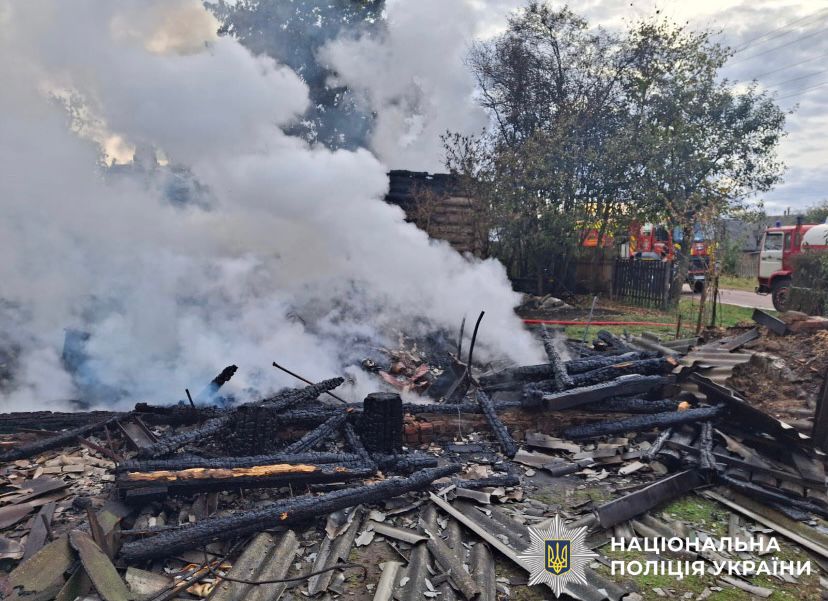 Руйнування на Чернігівщині після обстрілів 27 вересня 2025 року. Фото Нацполіції