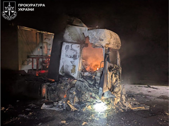 Водій зерновоза загинув через удар "Іскандером" 