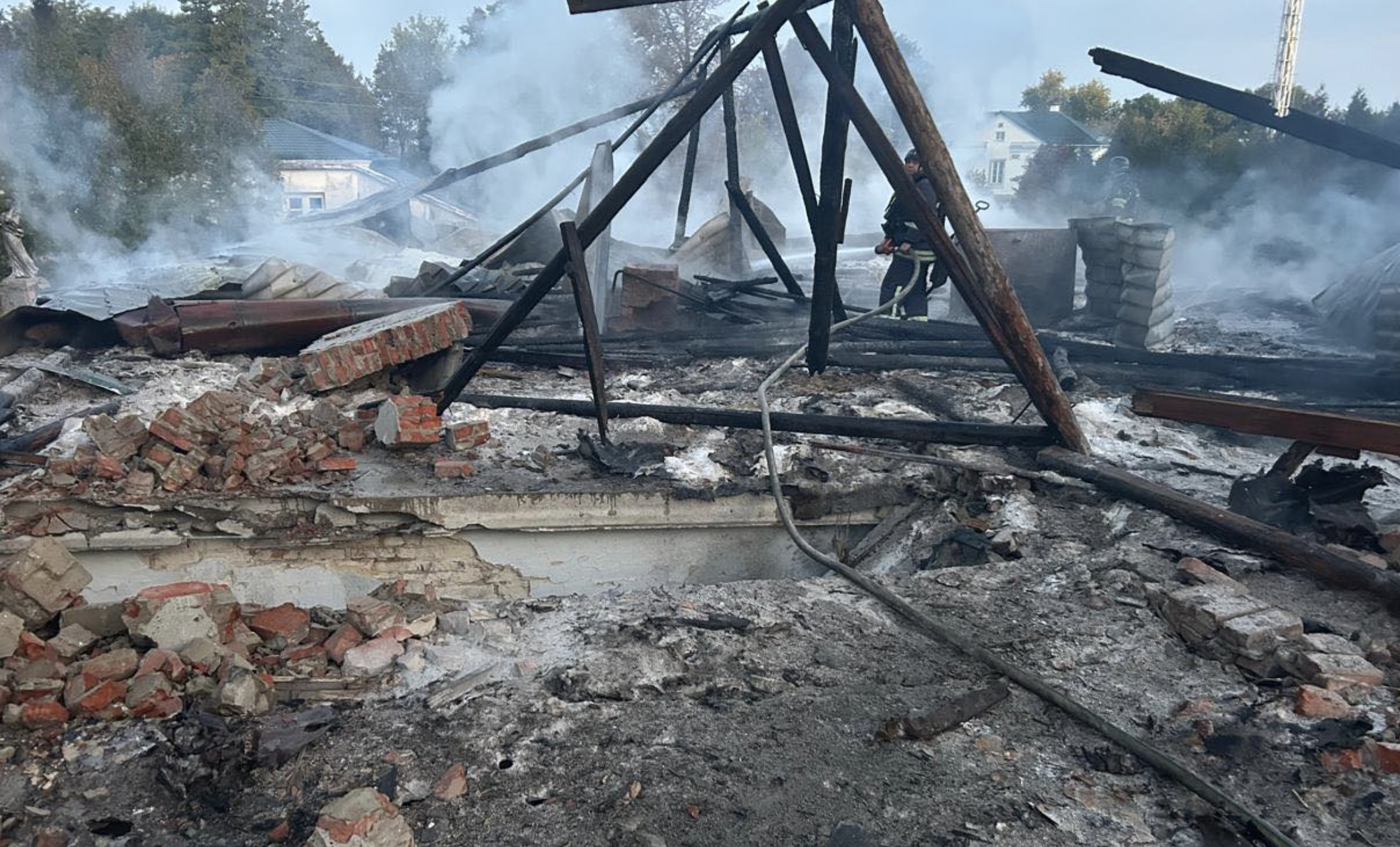 Пожежа у Новгород-Сіверському. 4 жовтня 2025 року