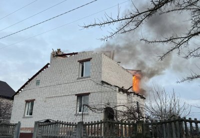 Горить будинок після вибуху "герані". 28 листопада 2025 року