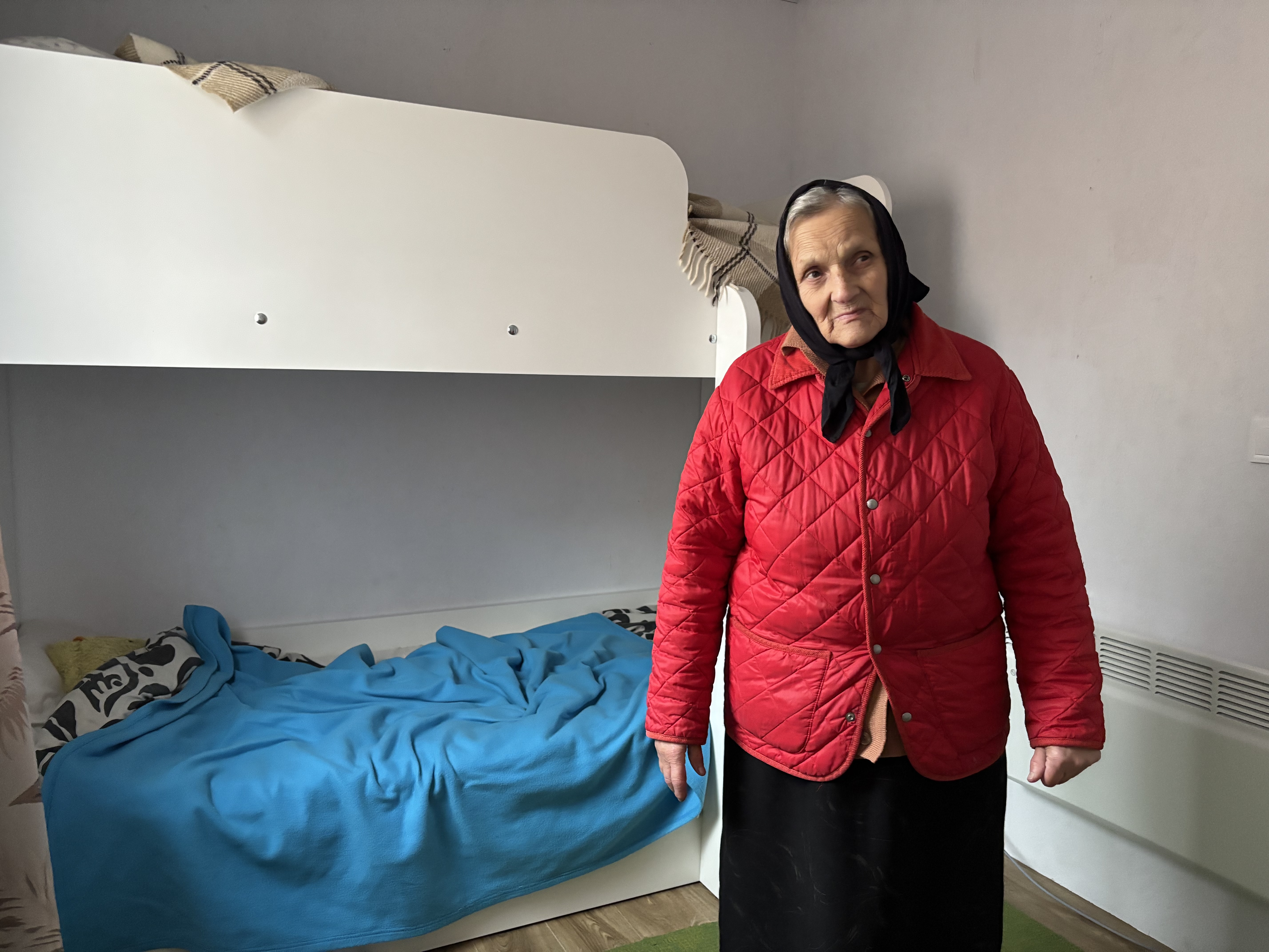 Тетяна Тюканько у модульному будинку