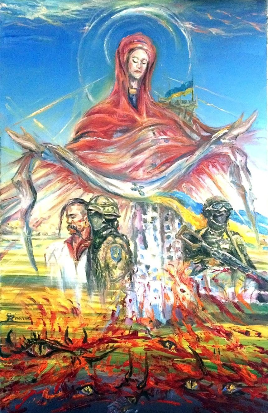 Ікона Покрови Пресвятої Богородиці від військових