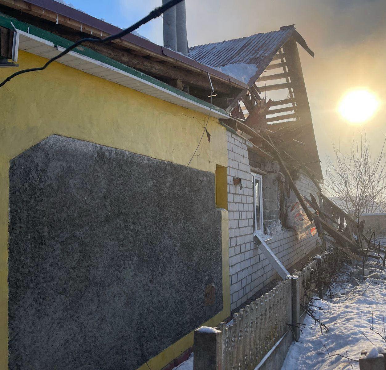 Після обстрілу. Місто Семенівка, Чернігівська область. 17 січня 2025 року