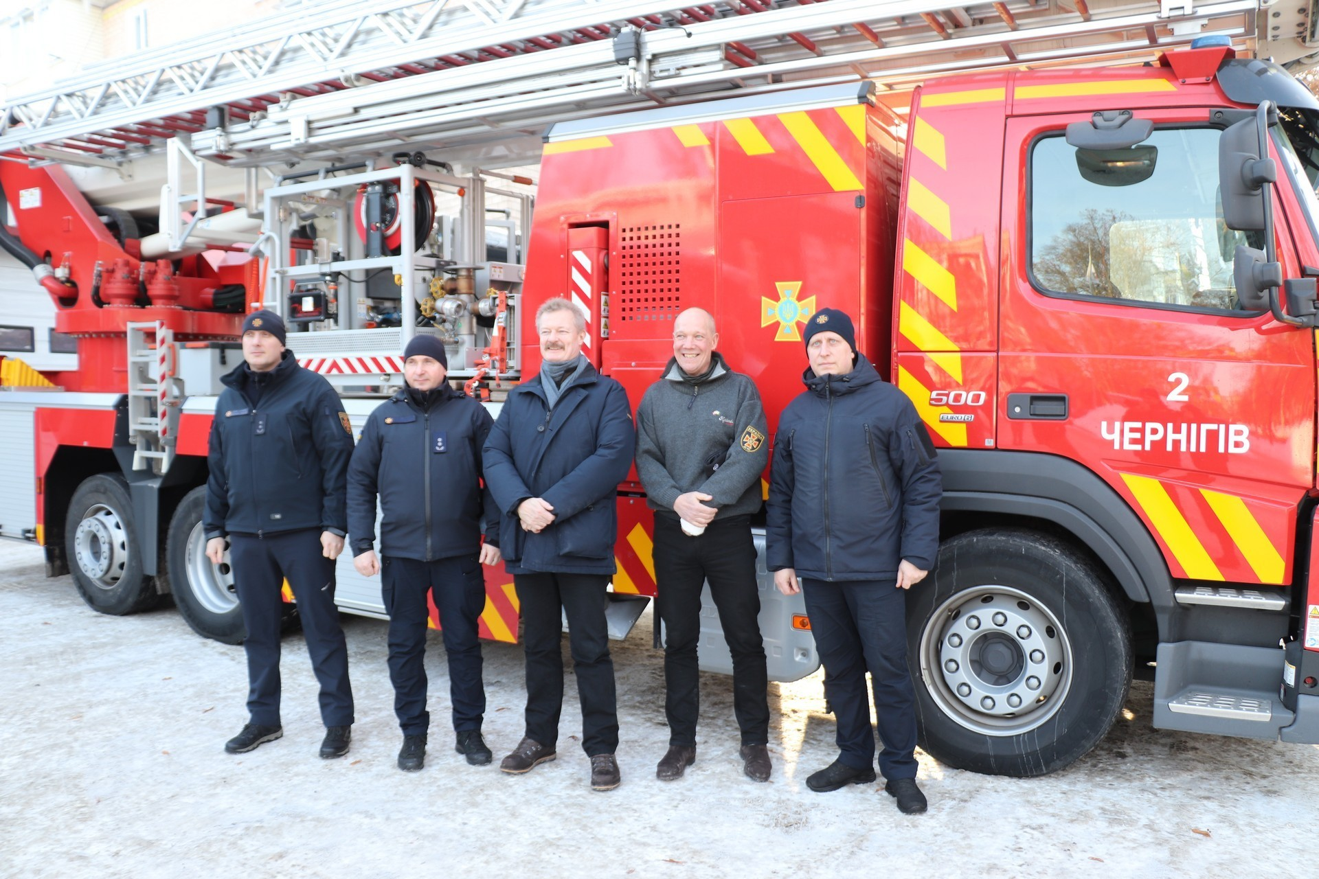 Томас Лунд-Соренсен у чернігівський рятувальників