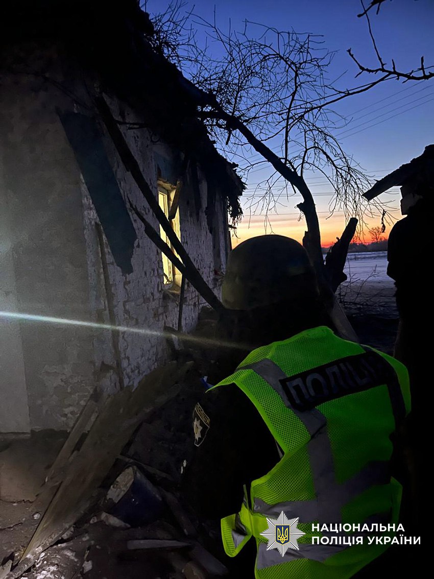 Чернігівщина: збиті шахеди падають у двори. 20 січня 2026 року