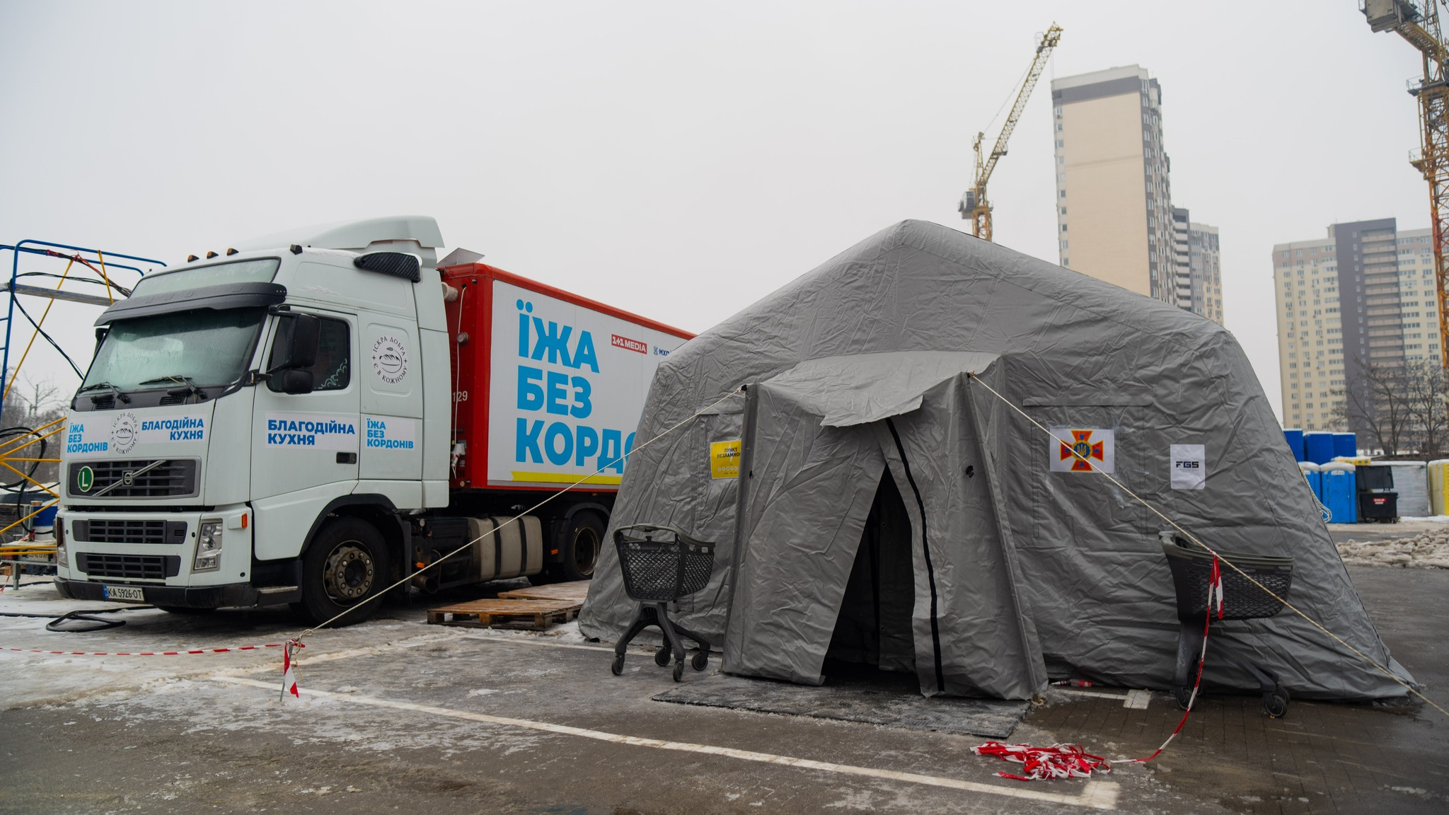 У чернігівських волонтерів, які готували їжу для киян, згорів котел