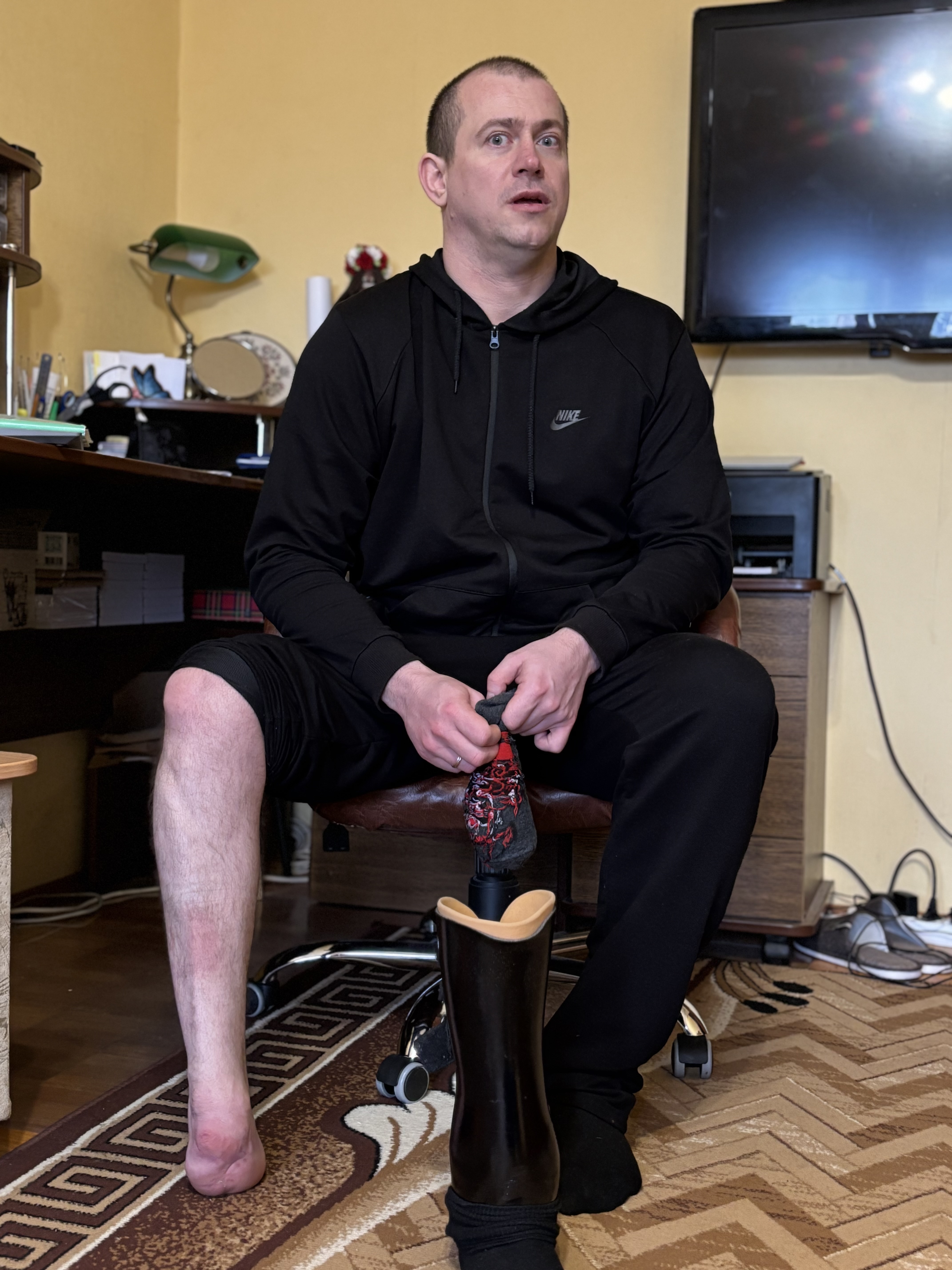 Сергій Цицух після ампутації