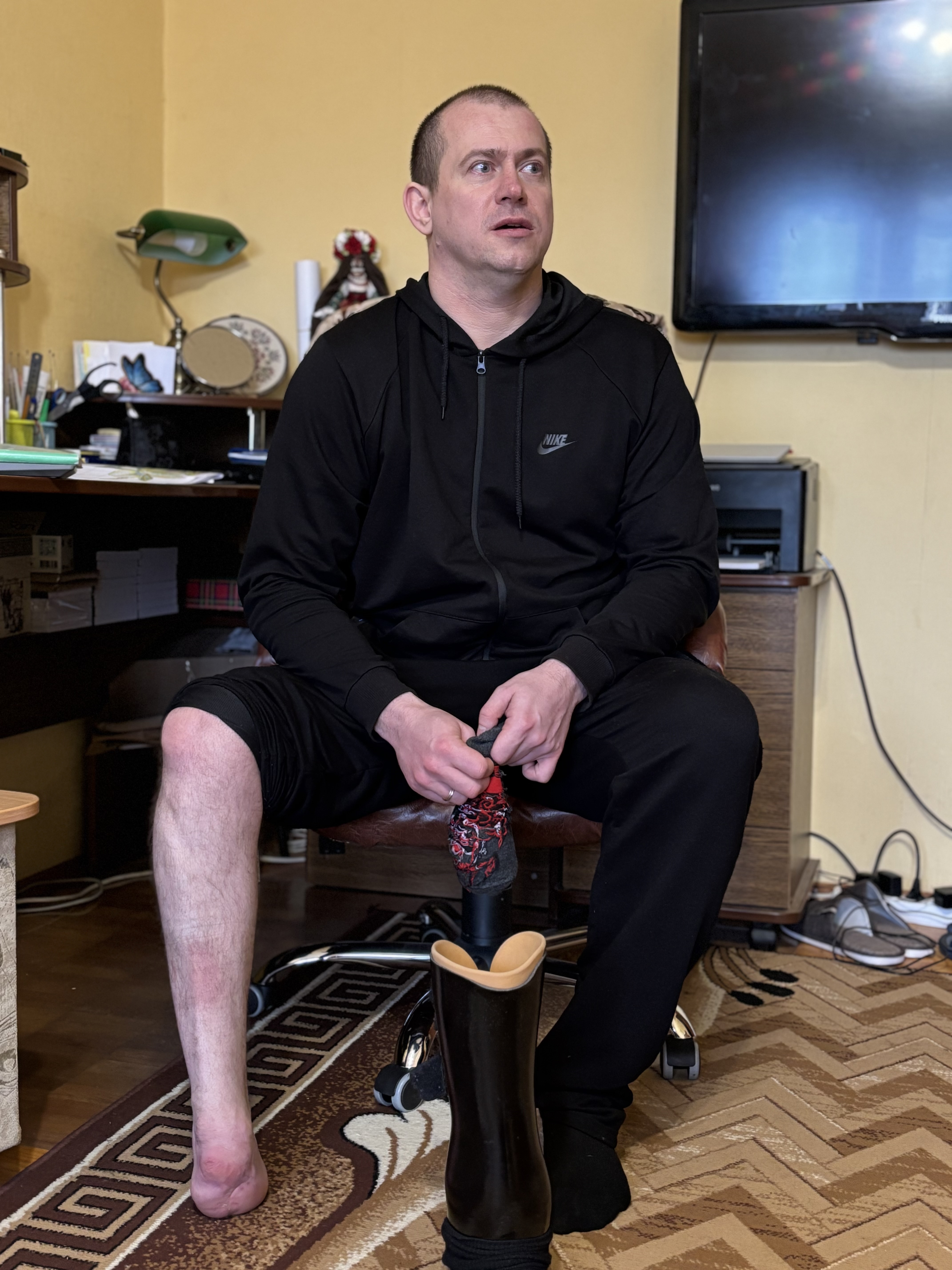 Сергій Цицух: "Узимку під протез одягаю дві шкарпетки"