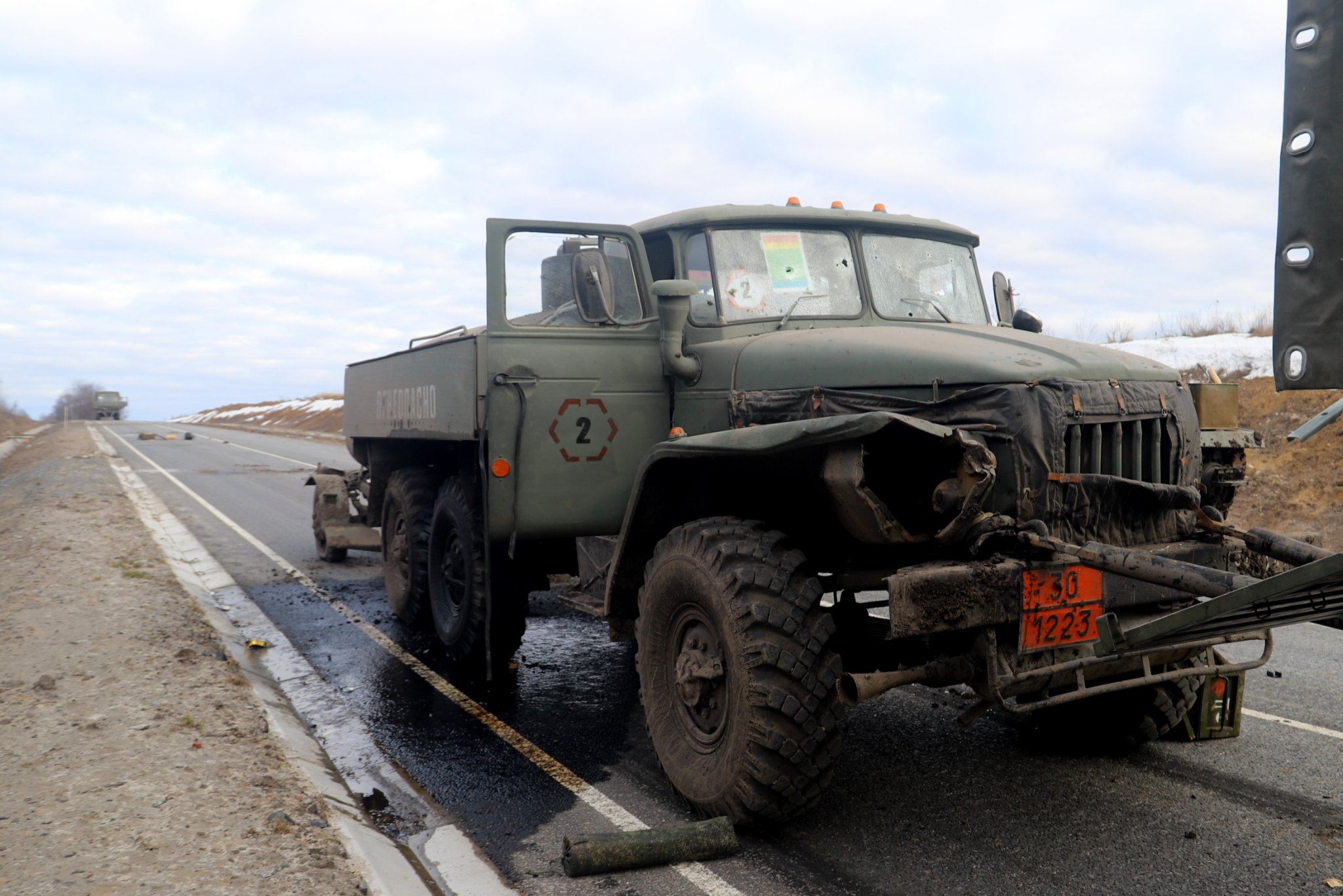 Розгром колони росіян 27 лютого 2022 року поблизу Срібного, Чернігівщина