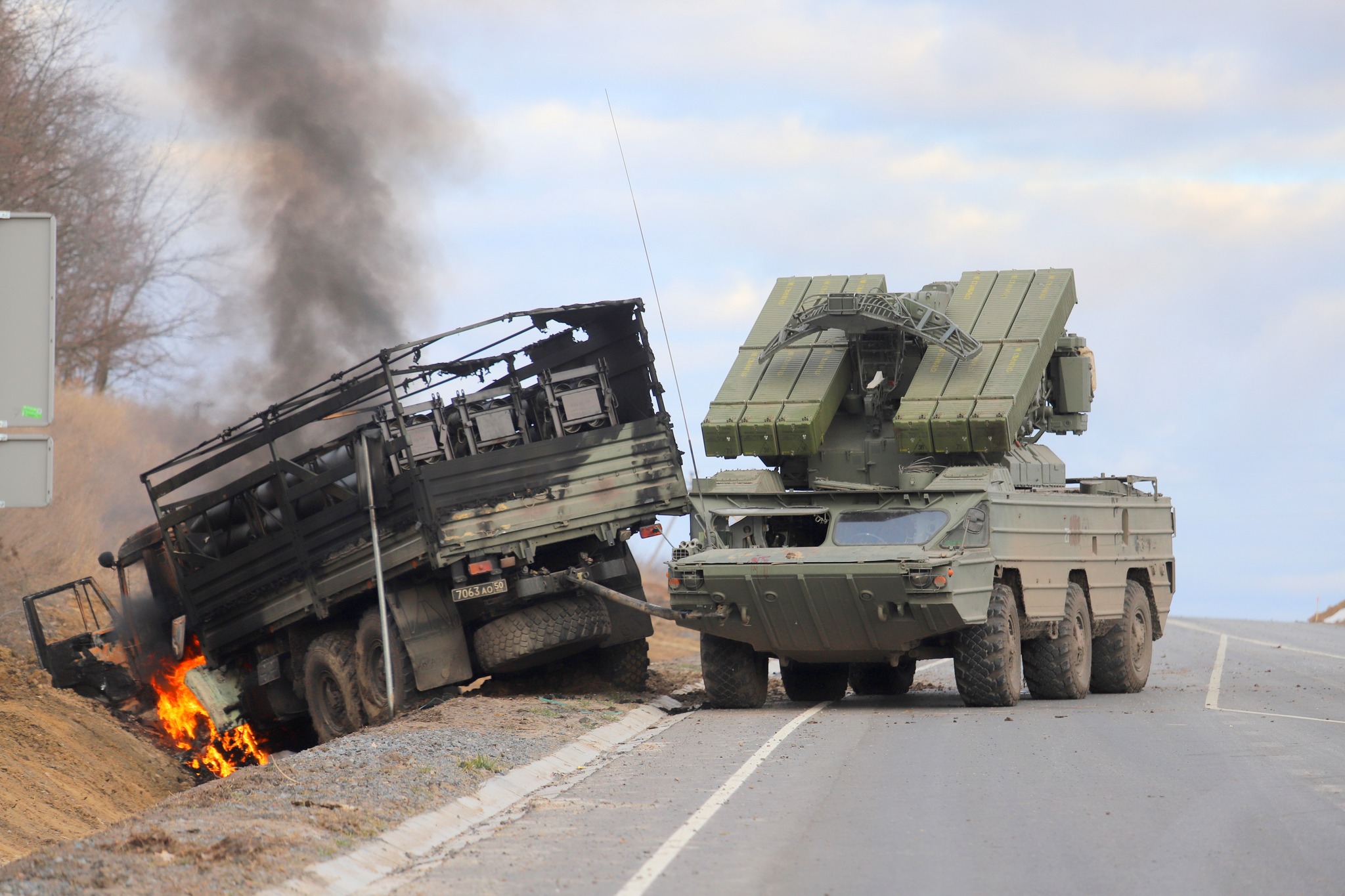 Розгром колони росіян 27 лютого 2022 року поблизу Срібного, Чернігівщина