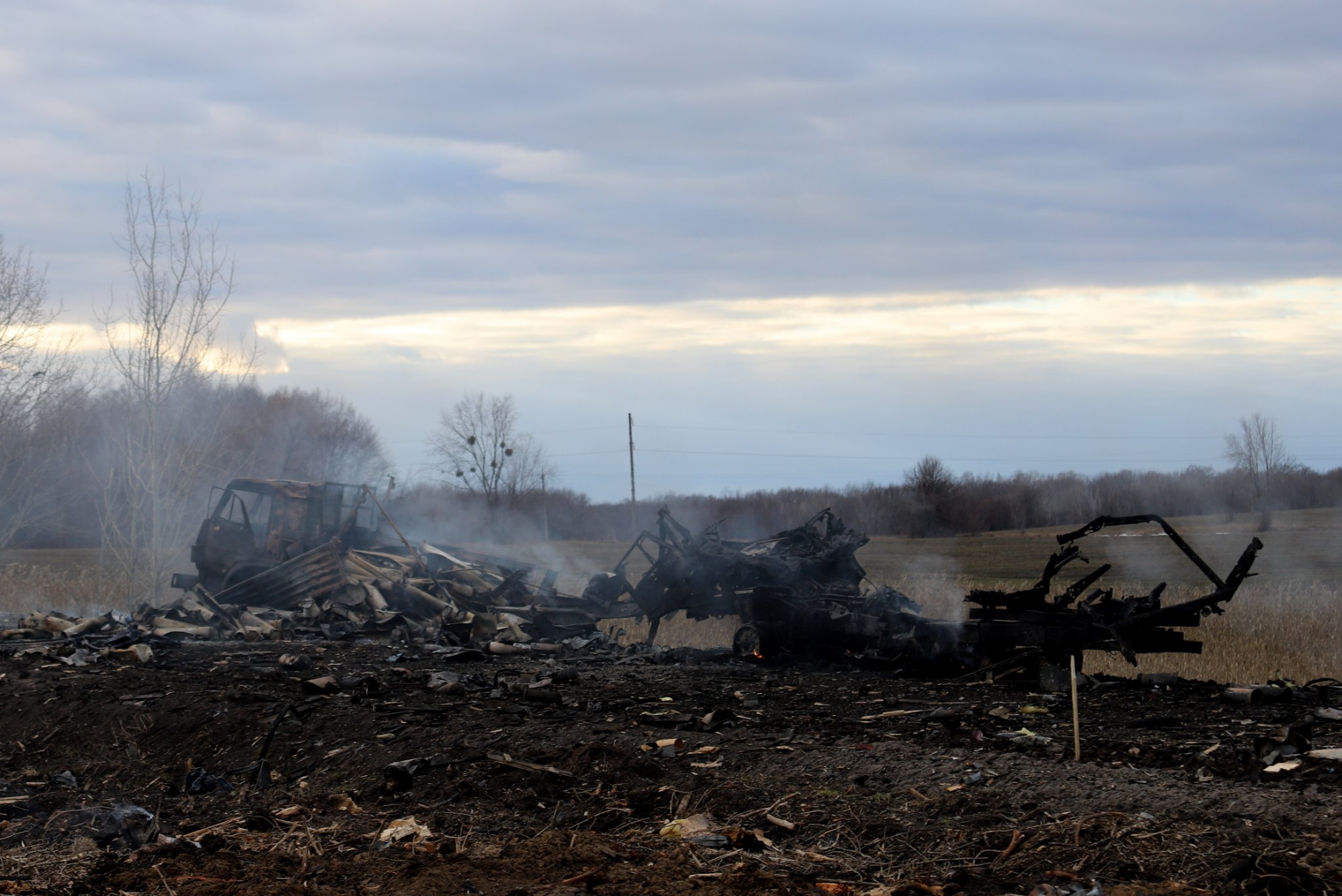 Розгром колони росіян 27 лютого 2022 року поблизу Срібного, Чернігівщина