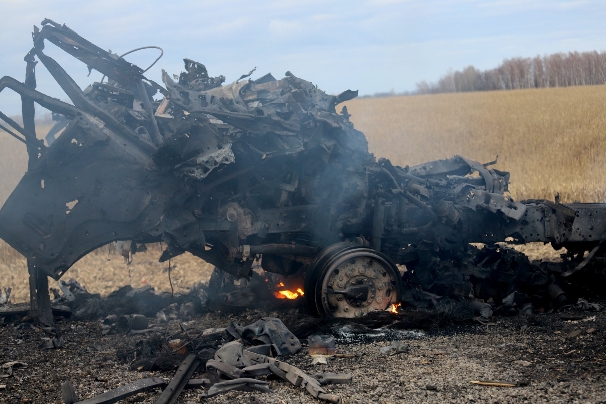 Розгром колони росіян 27 лютого 2022 року поблизу Срібного, Чернігівщина