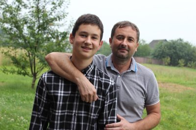 Павло Рубей із сином Андрієм