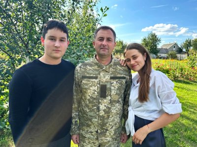 Павло Рубей з дітьми