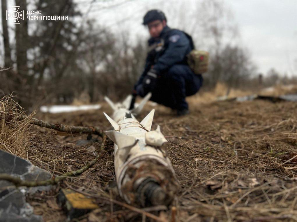 На Чернігівщині знешкодили рештки російських ракет. Березень 2026 року