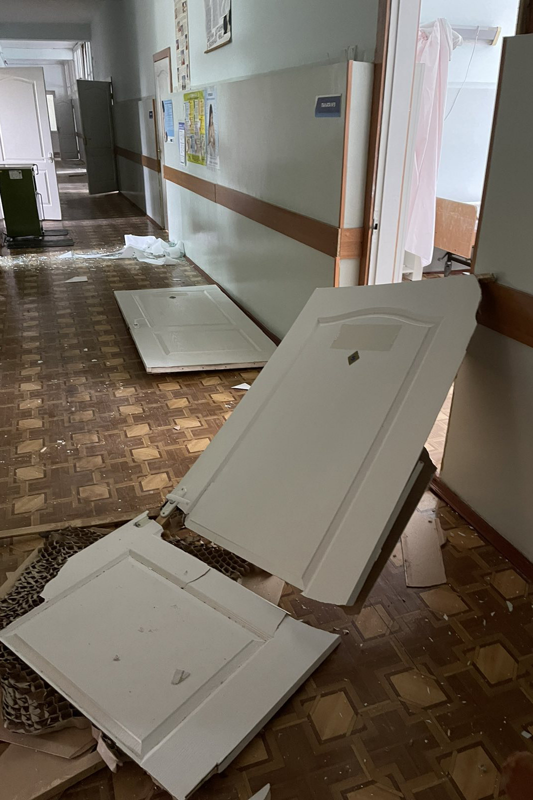 Руйнування в Чернігівській районній лікарні. 2024 рік