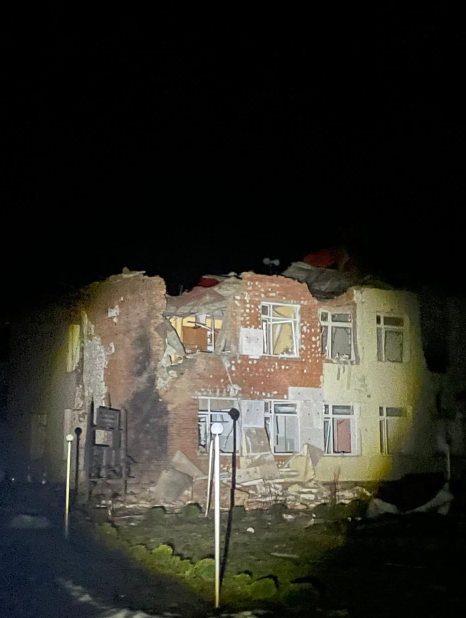 Після влучання двох "гераней", Понорницька громада, 18 березня 2026 року