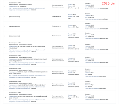 Декларація В'ячеслава Чауса 2025 рік