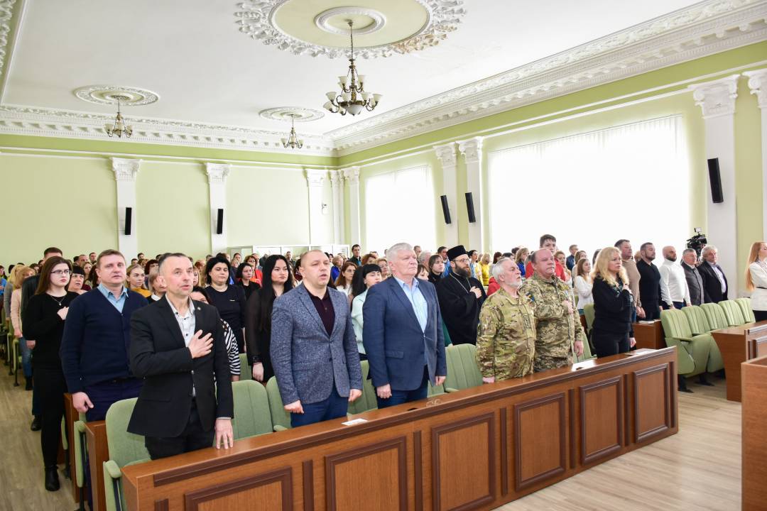 Урочисті збори у міській раді в 2023 році зз нагоди 400-ї річниці отримання Черніговом Магдебурзького права