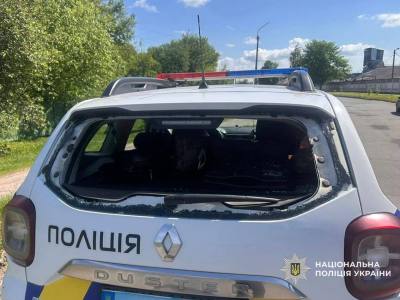 23 травня росіяни ударили дроном по авто Нацполіції.