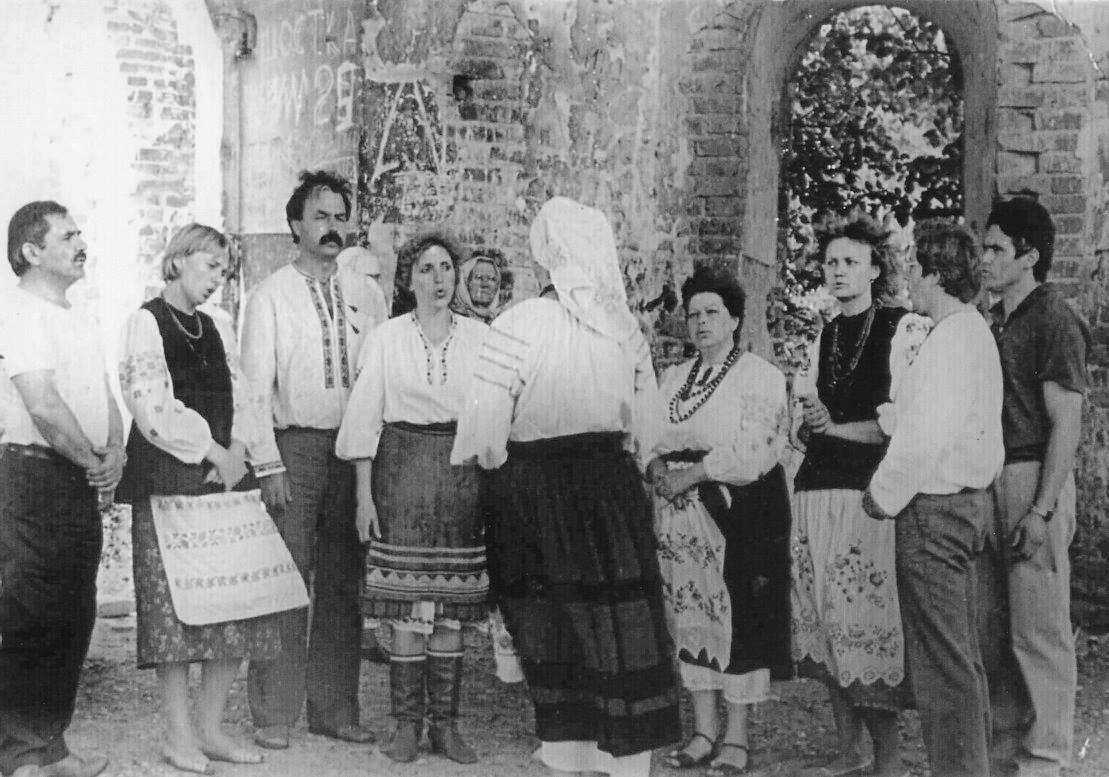 Учасники походу "Козацькими шляхами" в с. Риботин